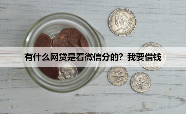 有什么网贷是看微信分的？我要借钱