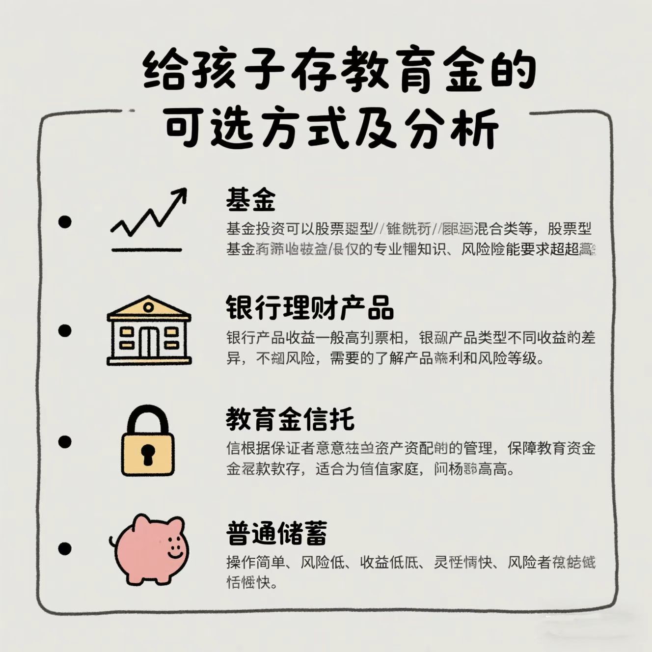 想给孩子存教育金,哪种方式收益高,基金可以吗?