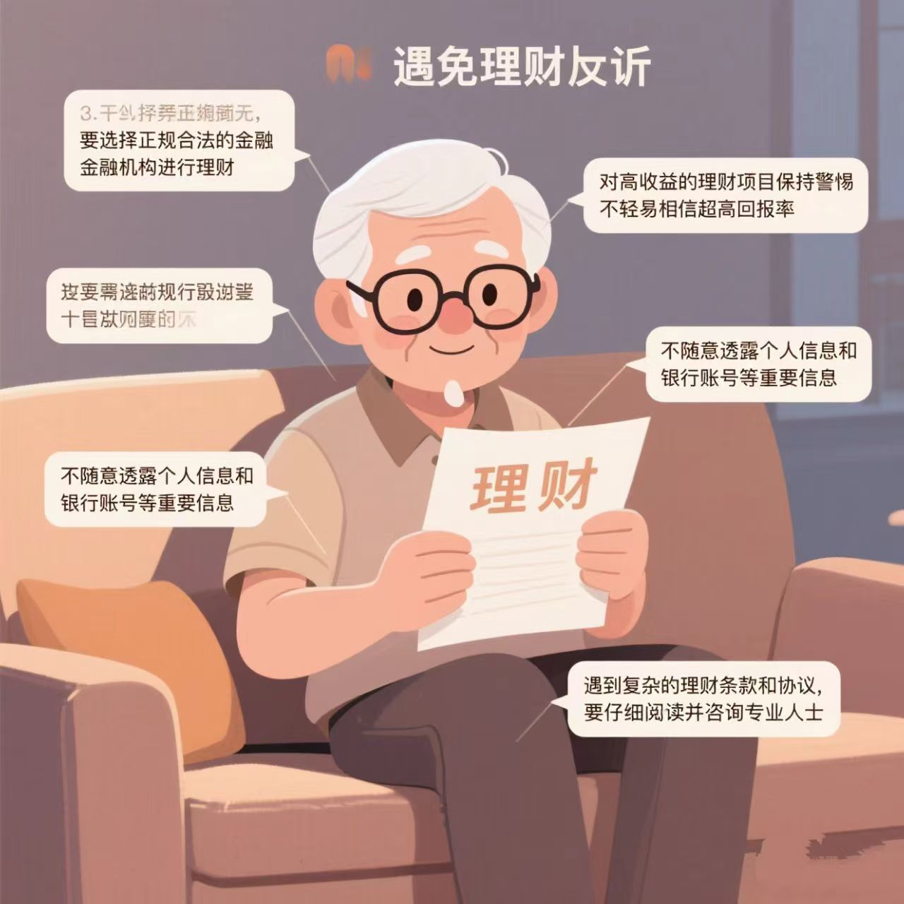 退休老人想理财，怎么避免被骗？