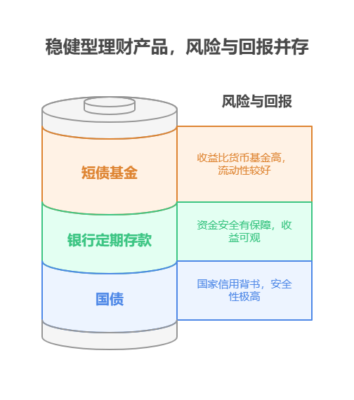 刚毕业想理财,除了余额宝、零钱通,有没有收益低点但稳一点、比它们收益高的产品?