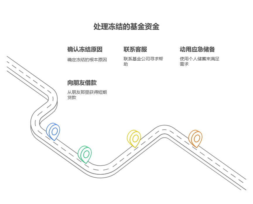 偷偷攒私房钱买基金资金冻结，急着用钱又不想让老婆知道，确实挺棘手，但还是有办法应对。  了解冻结原因并尝试解冻 确认冻结缘由：先搞清楚基金资金冻结的原因，可能是新买入基金处于确认期、赎回资金到账延迟，或者是基金公司系统问题等。比如新申购的货币基金通常有1个工作日的确认期，确认期间资金会显示冻结，等确认完成就能正常使用。 联系客服解决：如果是基金公司系统故障或操作失误导致冻结，赶紧联系基金公司客服，说明情况并提供相关证明，争取尽快解冻资金。 寻求其他资金来源 动用应急储备：要是平时有偷偷存下一些现金，或者有放在其他安全且能快速取用的地方，比如银行活期存款，这时候就可以先拿出来应急。 向朋友短期周转：找关系好的朋友借一笔钱应急，跟朋友说明情况，承诺等基金资金解冻后马上归还。 资金冻结别慌，按步骤处理能解燃眉之急。我公司名列行业前列，具备雄厚师资力量，欢迎右上角关注，为您个性化服务！