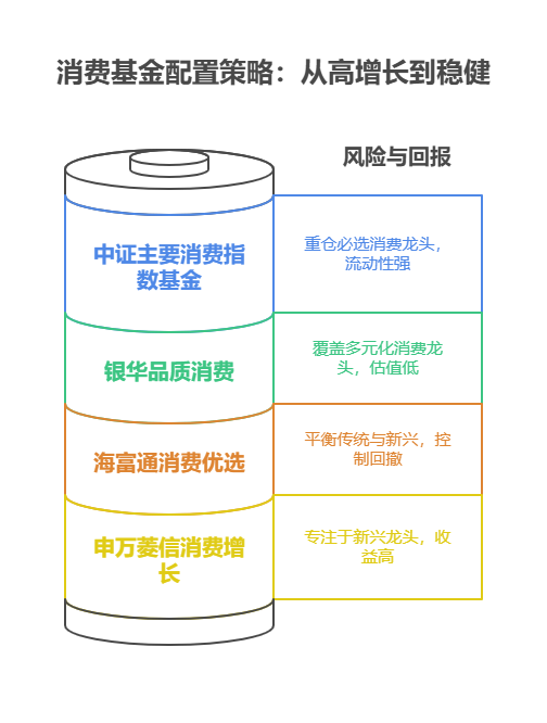 7月消费板块在基金配置里建议占30%-50%,重点考虑新消费主题基金和均衡配置的消费龙头基金! 一、核心配置:新消费主题基金,抓住情绪价值与性价比红利 新消费是7月最火的赛道,比如潮玩(泡泡玛特)、宠物经济(中宠股份)、美妆(珀莱雅)等,这些领域受益于00后消费崛起和政策提振(如以旧换新、文旅消费)。相关基金中,申万菱信消费增长和海富通消费优选表现亮眼,前者重仓潮玩、黄金珠宝等新兴龙头,年内收益超45%;后者兼顾传统消费(家电、白酒)和新消费(零食、医药),回撤控制优秀,适合追求高弹性的投资者。 二、卫星配置:均衡型消费基金,稳住收益不踏空 如果担心新消费波动大,可以配点均衡型消费基金,比如银华品质消费,持仓覆盖白酒、家电、港股消费龙头(美团、安踏),当前估值处于历史低位,适合长期持有。另外,中证主要消费指数基金也是稳健之选,重仓茅台、伊利等必选消费龙头,流动性强,费率低,适合作为底仓。 总结:7月消费基金配置要“新老搭配”,新消费抓机会,老消费稳收益!我公司名列行业前列,具备雄厚师资力量,能根据您的风险偏好和资金量,量身定制消费基金配置方案,欢迎右上角关注,免费获取7月配置清单!