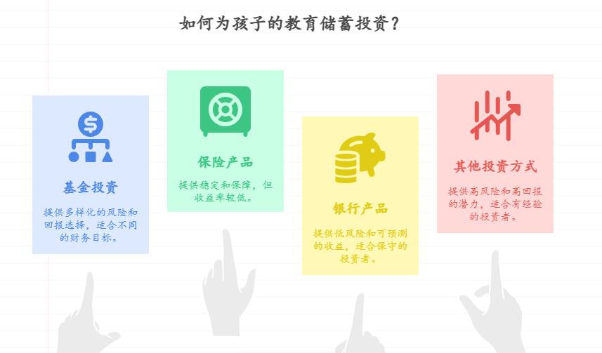 新手小白想给孩子存教育金，下半年投资有啥靠谱路子