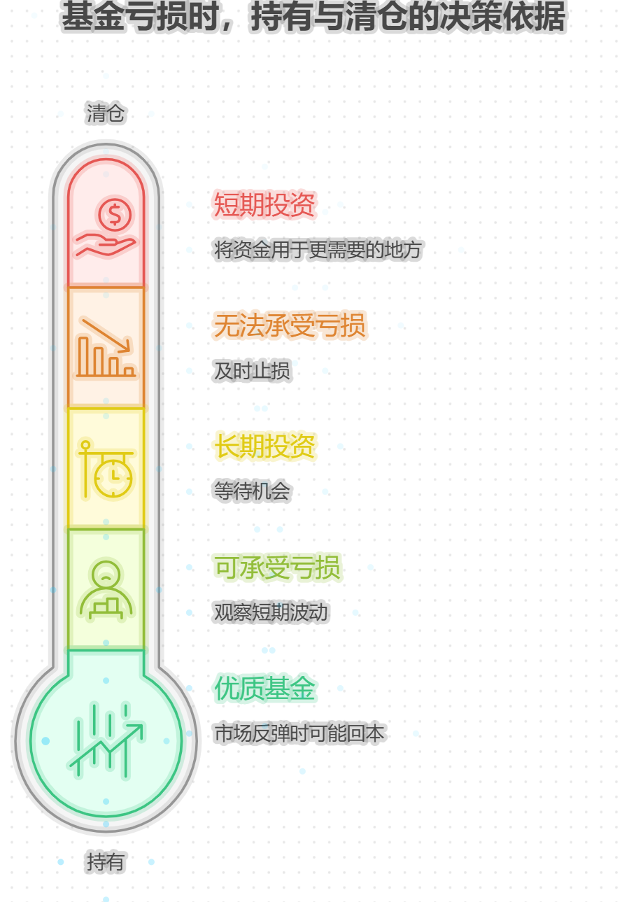 基金亏损是拿着好还是清仓割肉啊？