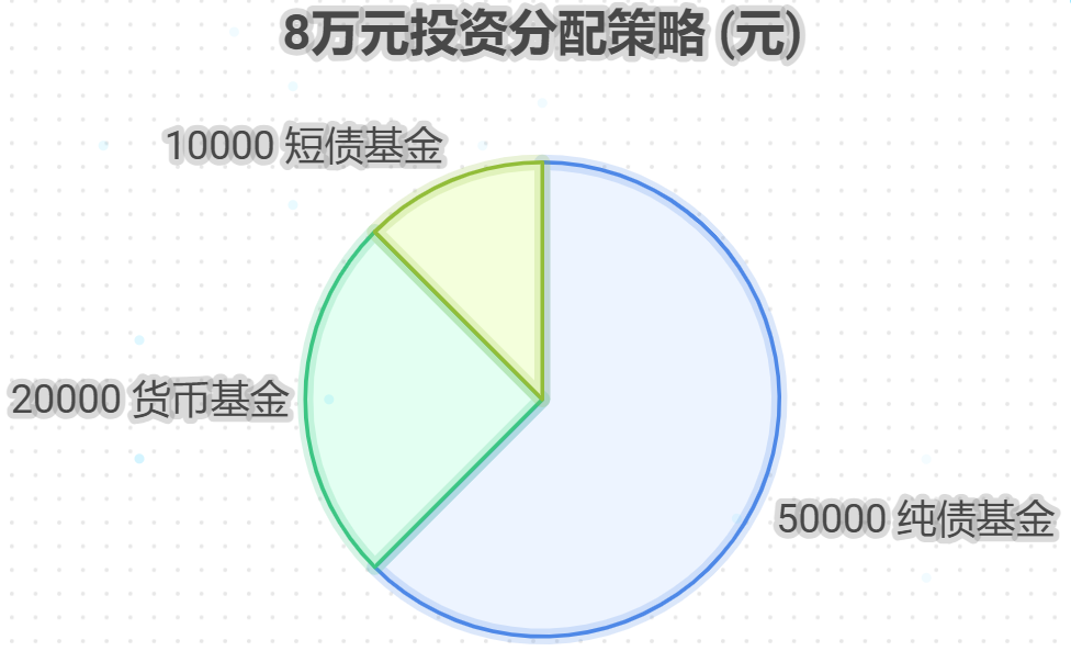 手里有8万元，想一部分用来稳健增值，一部分留着灵活使用，年轻人该怎么分配？
