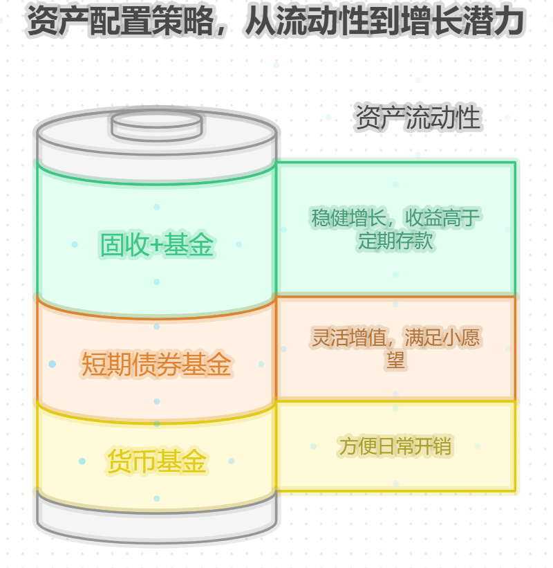 每月工资6000元，想拿出3000元做稳健资产配置，同时还要兼顾日常小开销，该怎么安排？