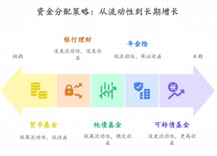 刚学习理财的小白，听说理财不能将所有资金集中一处，那么在进行稳健投资时，应该怎样合理地分散资金呢？能否列举一个具体的分散投资示例，方便小白理解和参考呢？