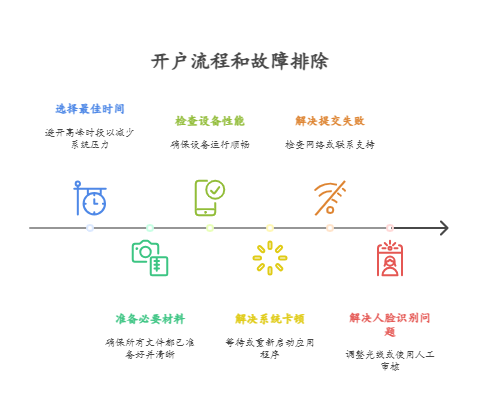新手想在中信建投为买股票开低佣金账户，线上开户过程中遇到系统故障或卡顿该怎么处理?
