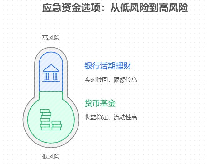 刚工作的小白想先攒 3 个月应急资金,这笔钱放哪儿既稳健又好取,急用钱时能快速到账?货币基金适合当应急钱存放吗?