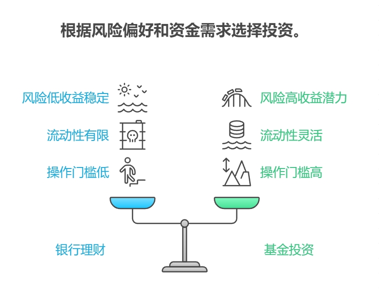 纠结基金和银行理财，基金定投靠谱不？咋选基金啊，量化基金风险比普通基金高吗？​