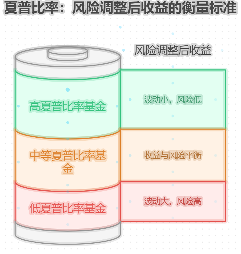 看到基金页面上有夏普比率这东西对我这种每月只投几百块的人来说,有啥实际用处吗?