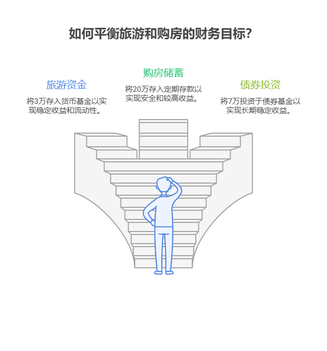 工作5年有30万存款，既想旅游又想攒钱买房，资产配置核心怎么平衡消费和储蓄?