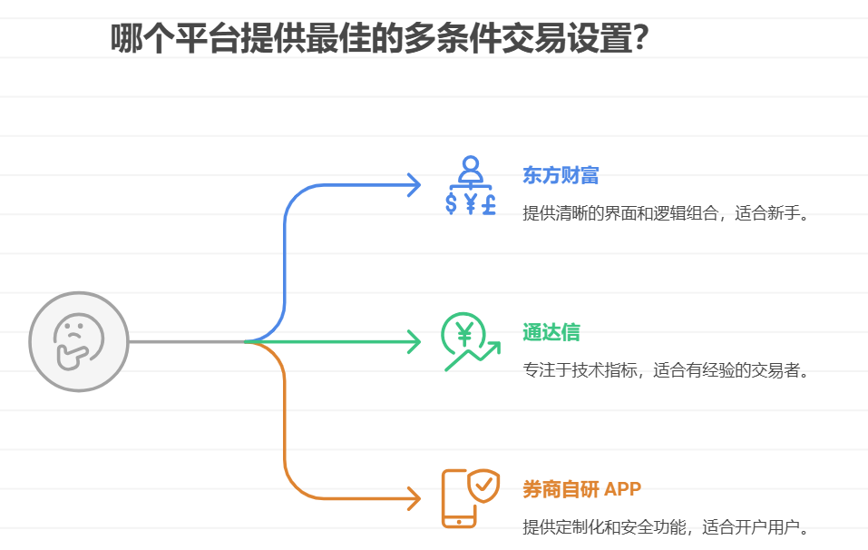 全自动条件单能同时设置多个条件,不在同花顺上