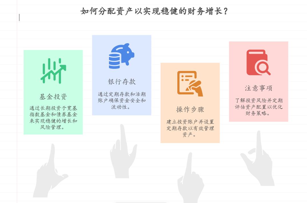 手里有10万，想拿出一半尝试基金投资，一半存银行保本，作为新手不知道具体比例怎么定，该如何做资产配置更稳妥？