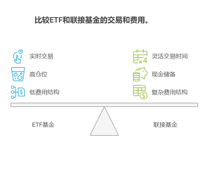 指数基金的“联接基金”:和对应的 ETF 基金,有何区别?