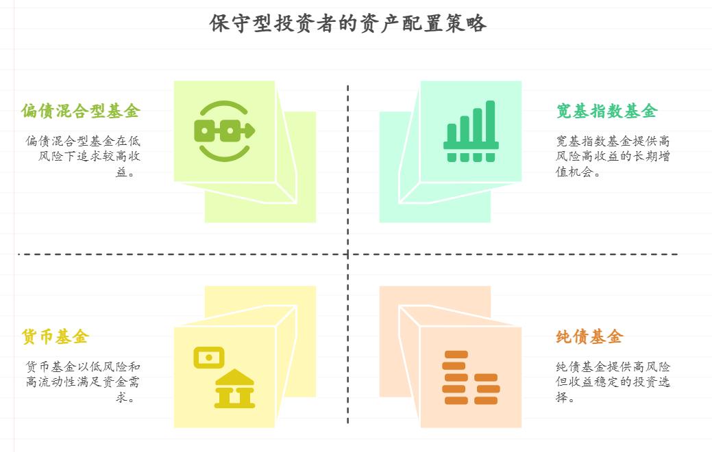 保守型的投资者，资产配置该侧重哪些类型的基金呢？求具体建议。