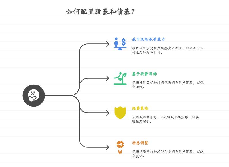 听说有股基、债基，这些在资产配置中该占多少比例才合理呀？