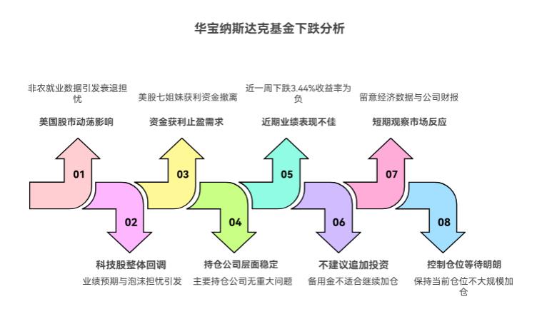 把家庭备用金一部分投进华宝纳斯达克精选股票发起式 (QDII) A (017436)，昨天跌了，是美国股市动荡，还是持仓公司出问题了？