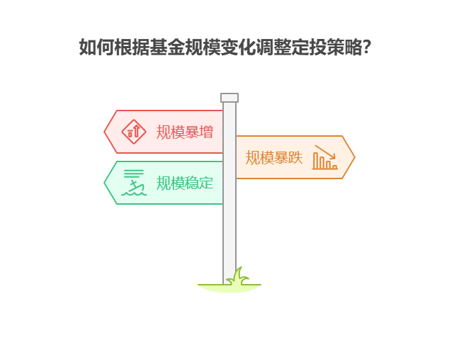 学理财用1万试基金走投，定投过程中如何根据基金的规模变化调整投资策略?