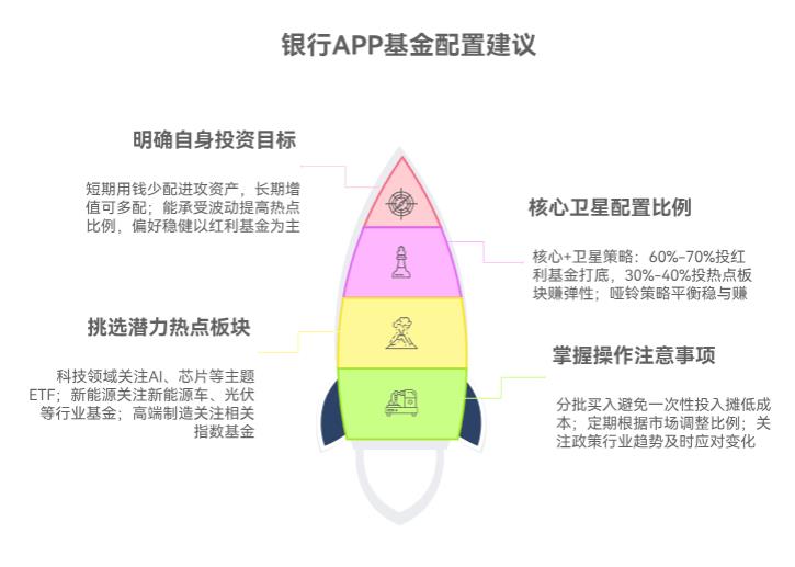 银行APP里的红利基金最近涨得稳，但热点板块爆发力强，我该怎么平衡稳健和进攻？