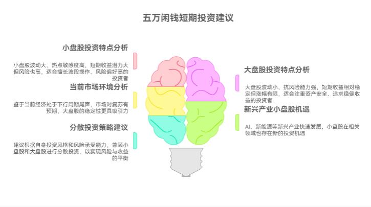 我手里有 5 万闲钱想做短期投资,现在买小盘股还是大盘股,哪个赚钱机会更多一些呀?