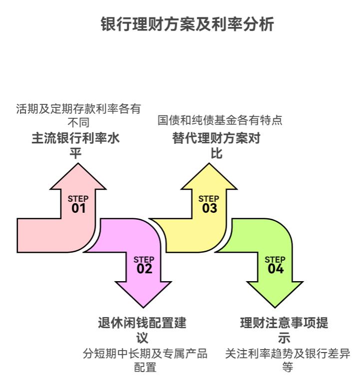 退休了每月有退休金,额外闲钱存银行靠谱不?当下银行定期利率多少啊?