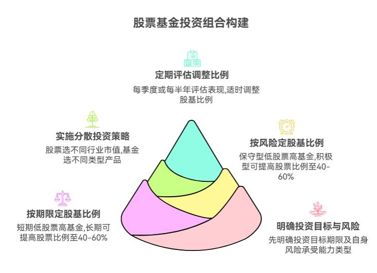 投资组合咋搭配才合理啊？股票和基金的比例该咋分配啊？