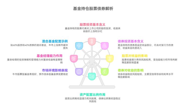 基金持仓里的股票和债券，是啥意思呀？对收益影响大不？