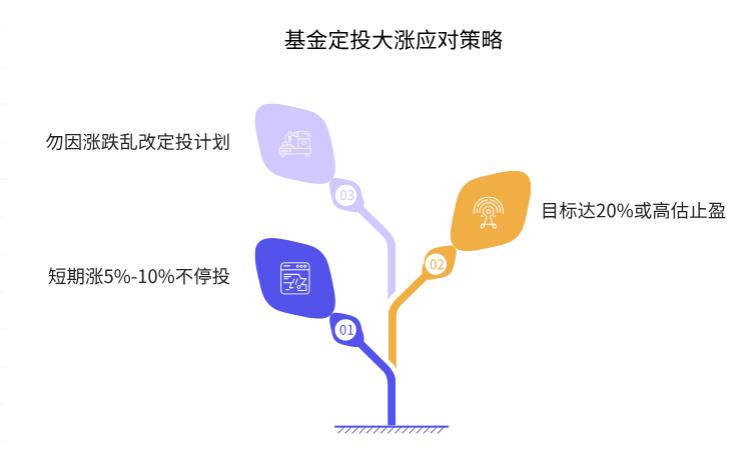 场外基金定投要是遇到市场大涨，用不用暂停定投先止盈啊？