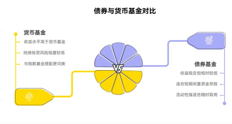 我定投了指数基金，还想加只低风险的，债券基金和货币基金选哪个搭着更合适呀？