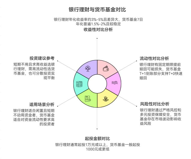 银行理财和货币基金，哪个更适合放闲钱呀？