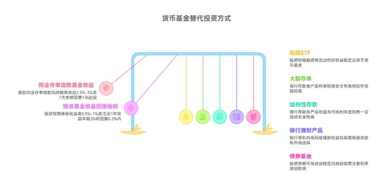 货币基金收益持续走低，还有哪些适合短期资金存放的稳健替代投资方式？