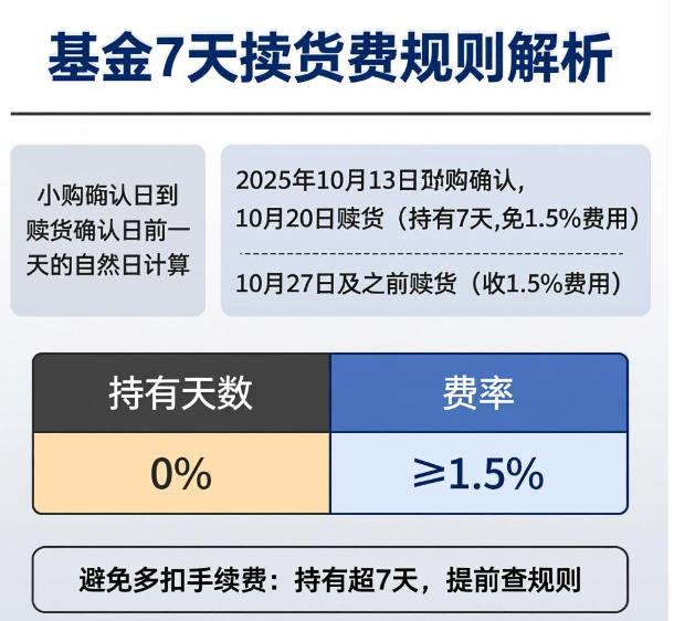 赎回基金时,7天赎回费是咋算的呀?咋避免多扣手续费?