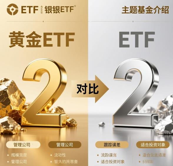 现在市场上有哪些比较有名的黄金ETF和白银ETF呀？