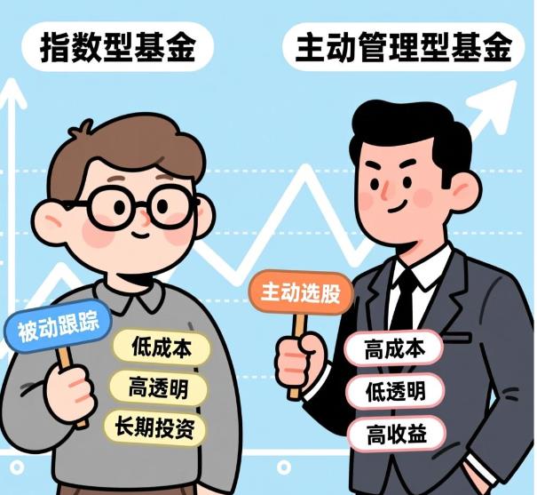 指数型基金是啥意思？它和主动管理型基金有啥不一样？