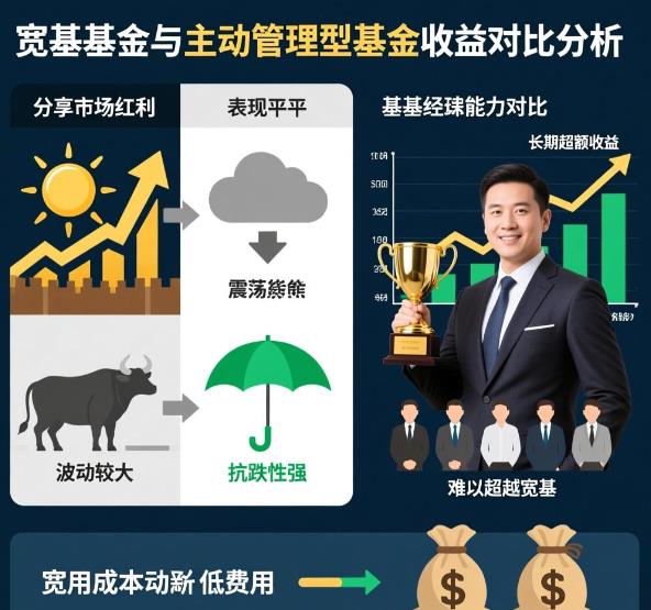 宽基基金和主动管理型基金，长期投资哪个收益更高？