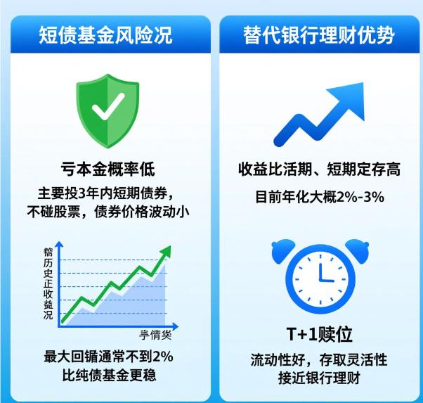 中短债基金会不会亏本金?想找个银行理财的替代品