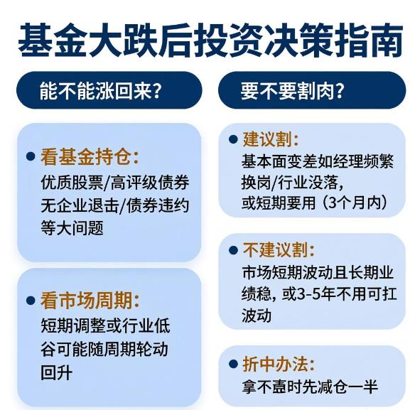 基金大跌之后通常还能涨回来吗?要不要割肉止损