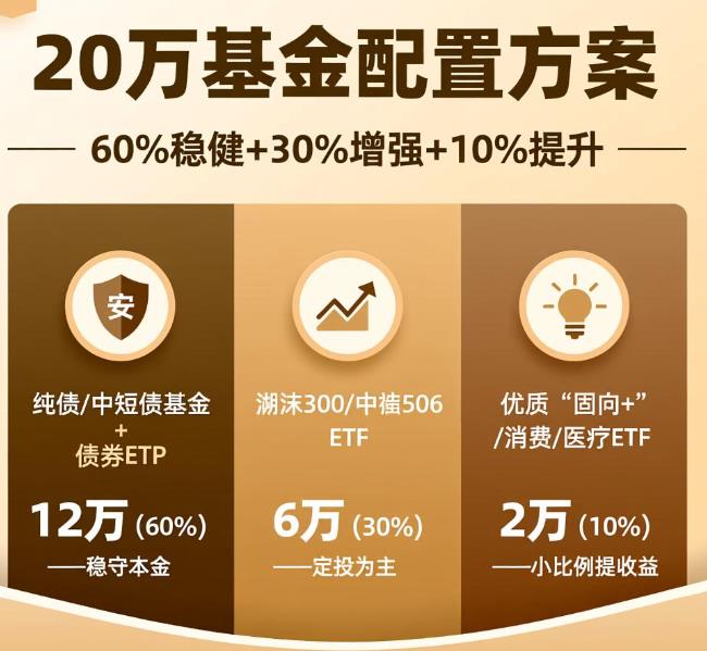 20万元理财，怎么分配到不同类型的基金里最合理？