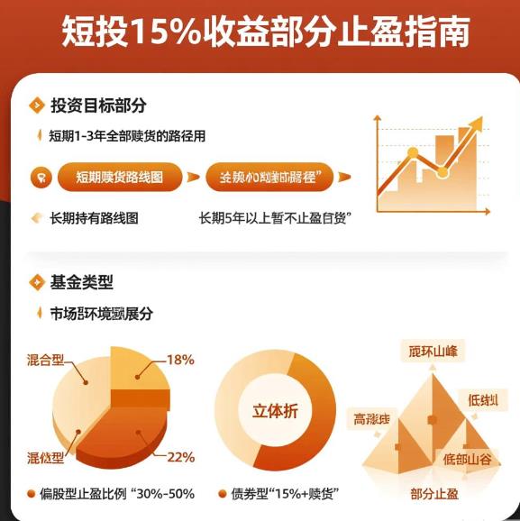 基金定投收益达到15%时,该全部赎回还是部分止盈?