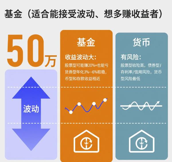 存款利率下滑，50万现金放银行不如买基金？