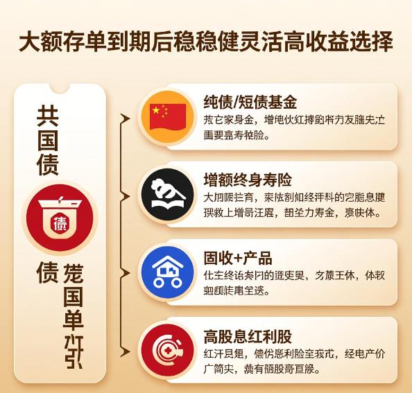 大额存单到期后，有没有比定期存款收益更高的选择？