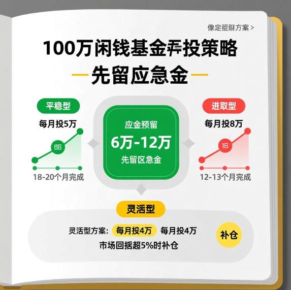 100万闲钱，基金定投每月投多少比较合理？