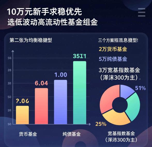10万元理财,新手求稳买什么基金组合比较好?