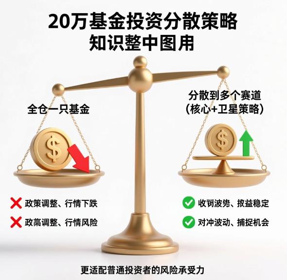 20万买基金,该不该全仓一只还是分散到多个赛道?