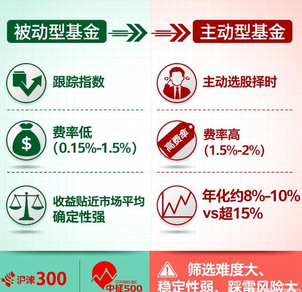 基金定投选主动型还是被动型？长期看哪个收益更高？