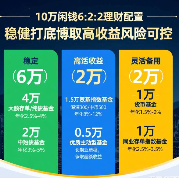 10万元闲钱理财，怎么做到既稳健又有机会获得高收益？