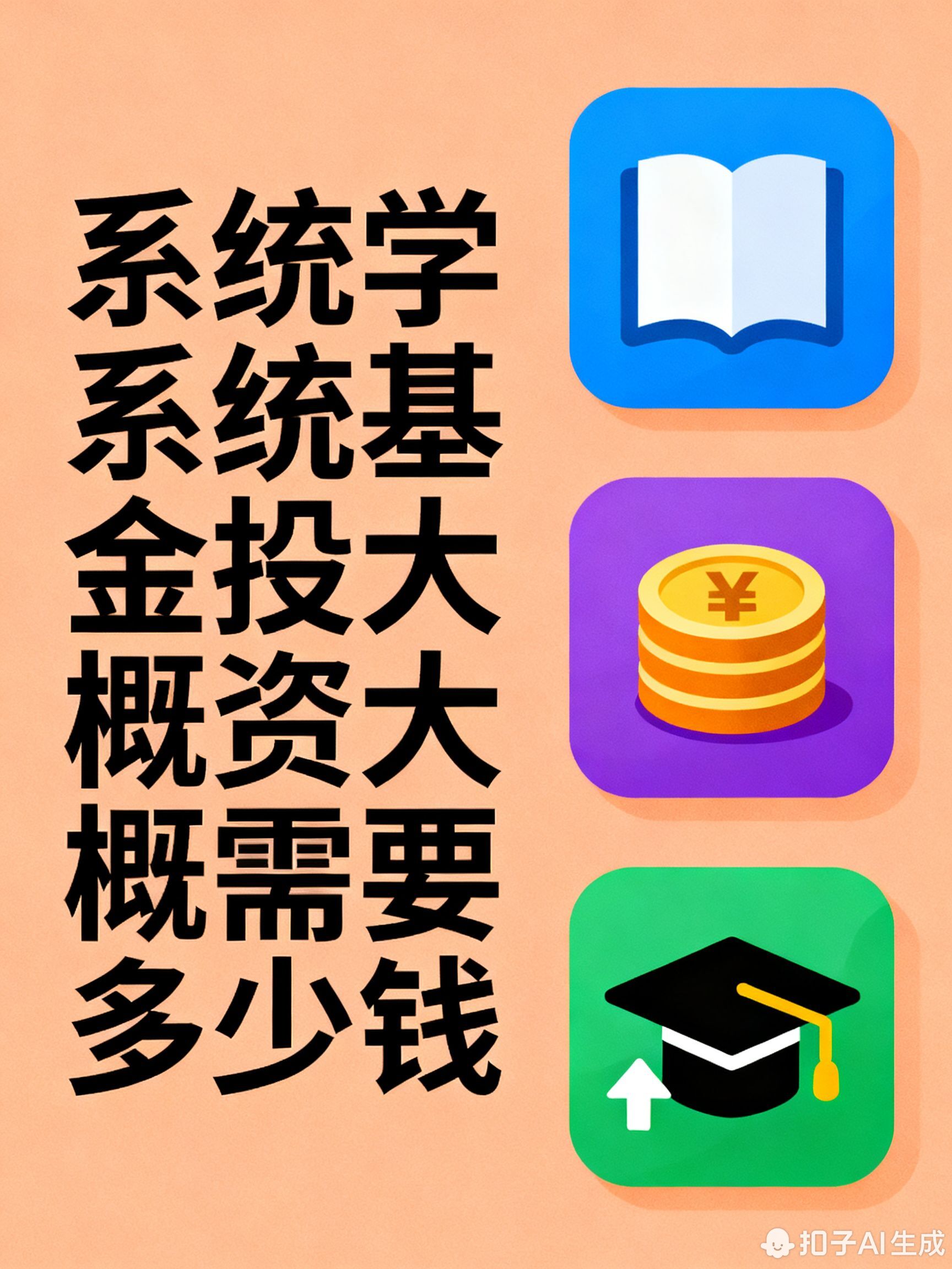 系统学基金投资大概需要多少钱?
