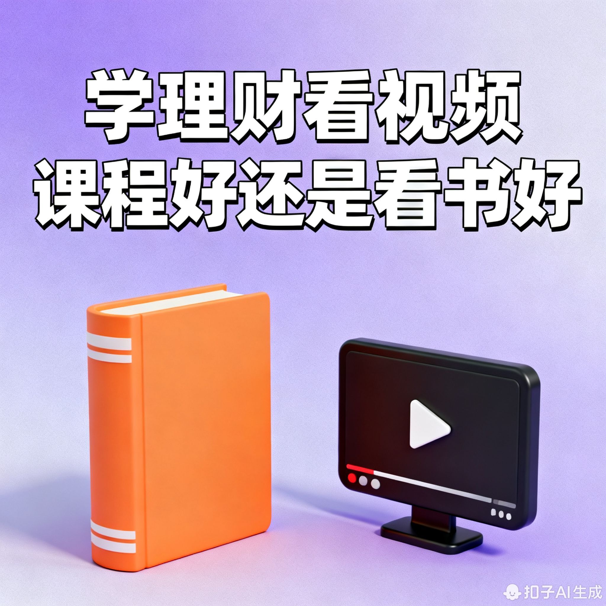 学理财看视频课程好还是看书好?