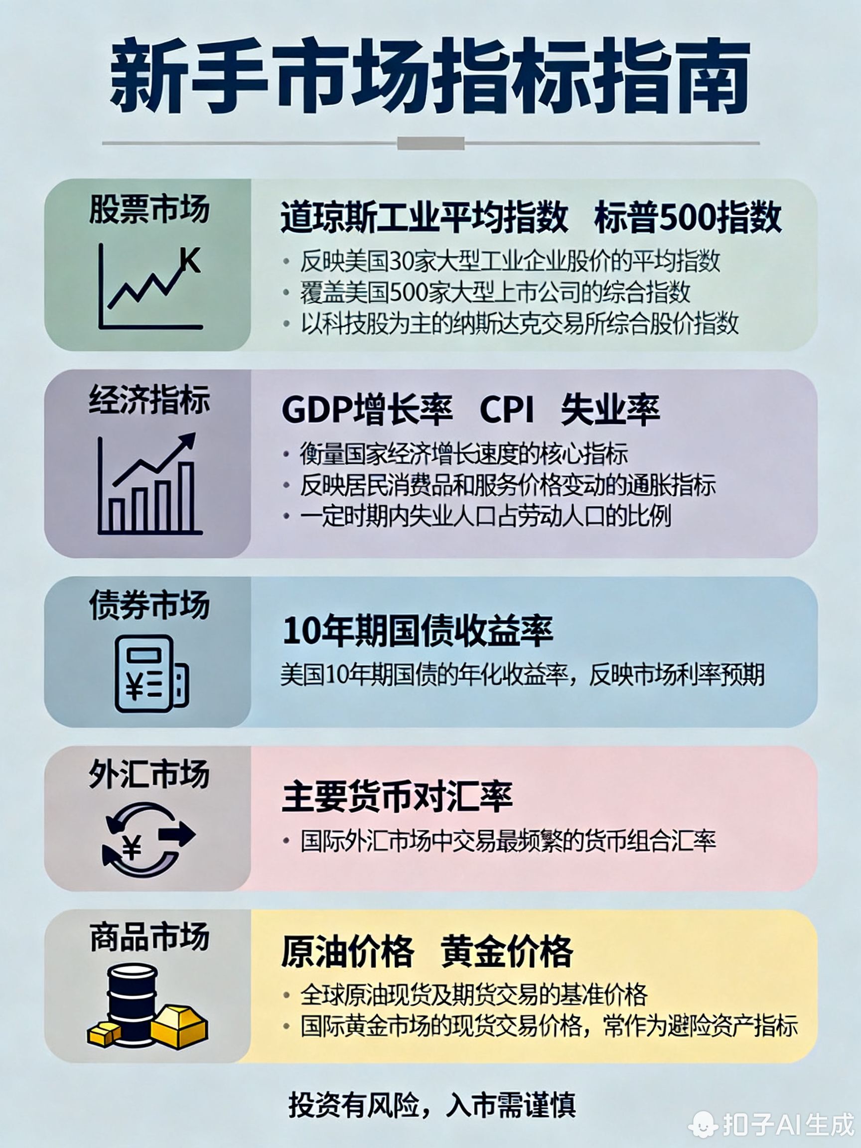 新手该重点关注哪些市场指标?